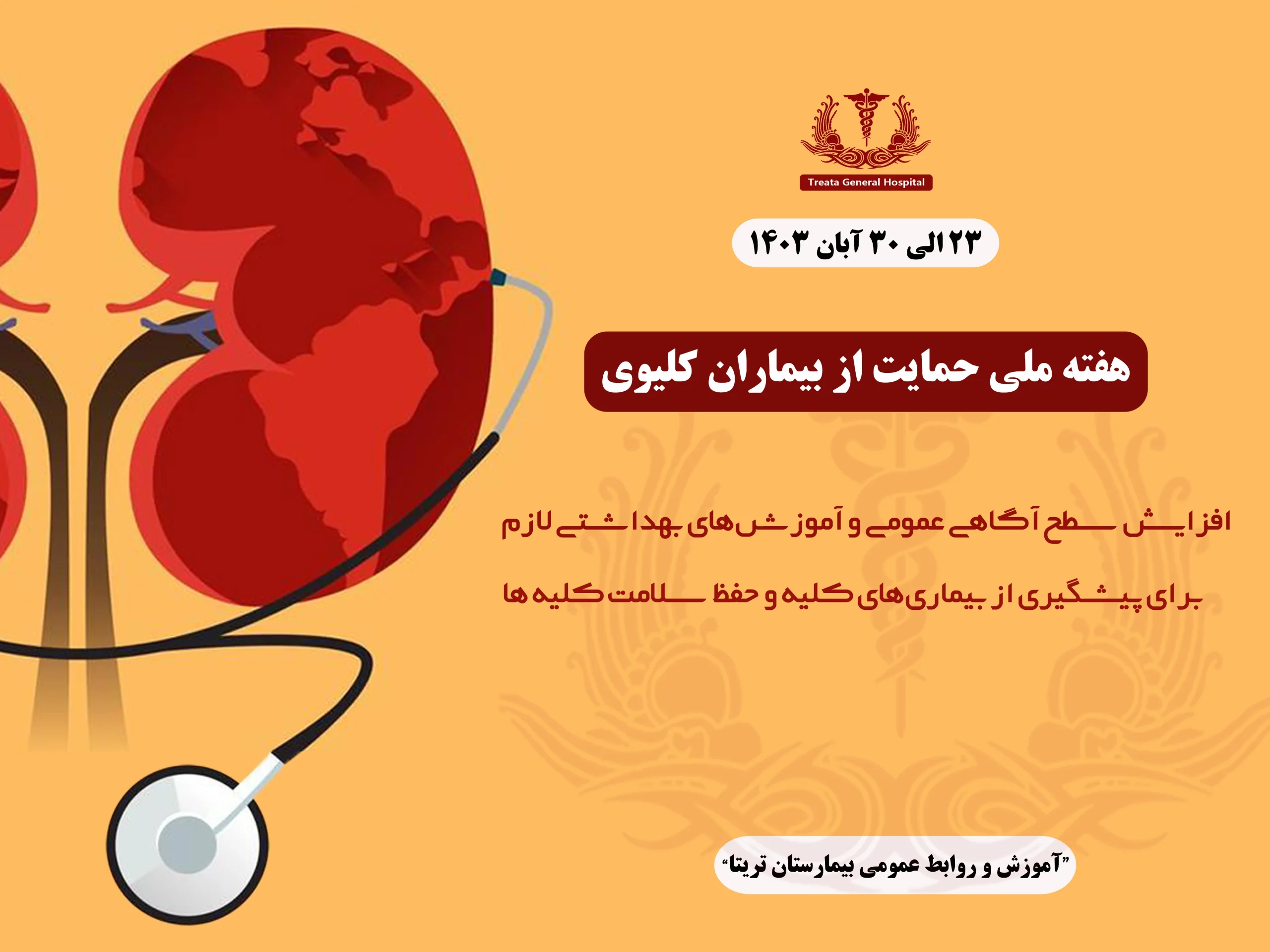 هفته ملی حمایت از بیماران کلیوی